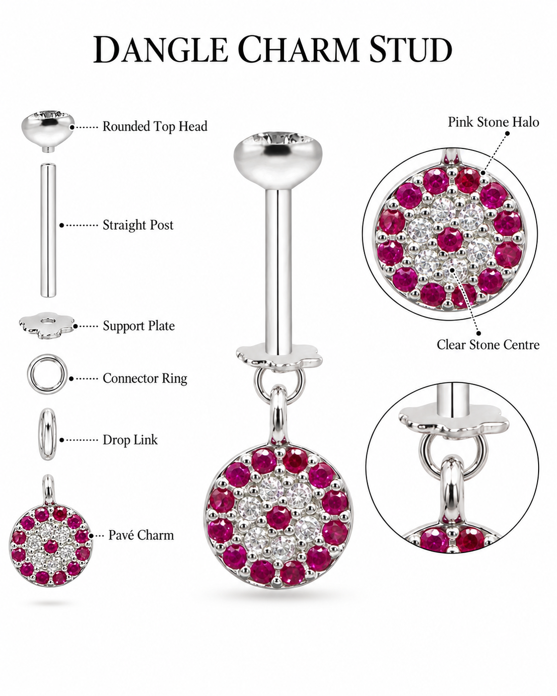 Ruby look-alike evil eye hanging - Image 2